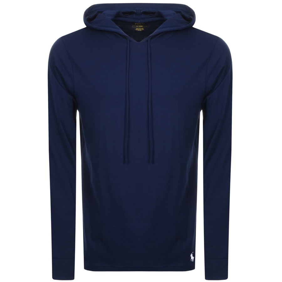 Alternative Image for ProductRalph Lauren Long Sleeved Hooded T Shirt Navy1